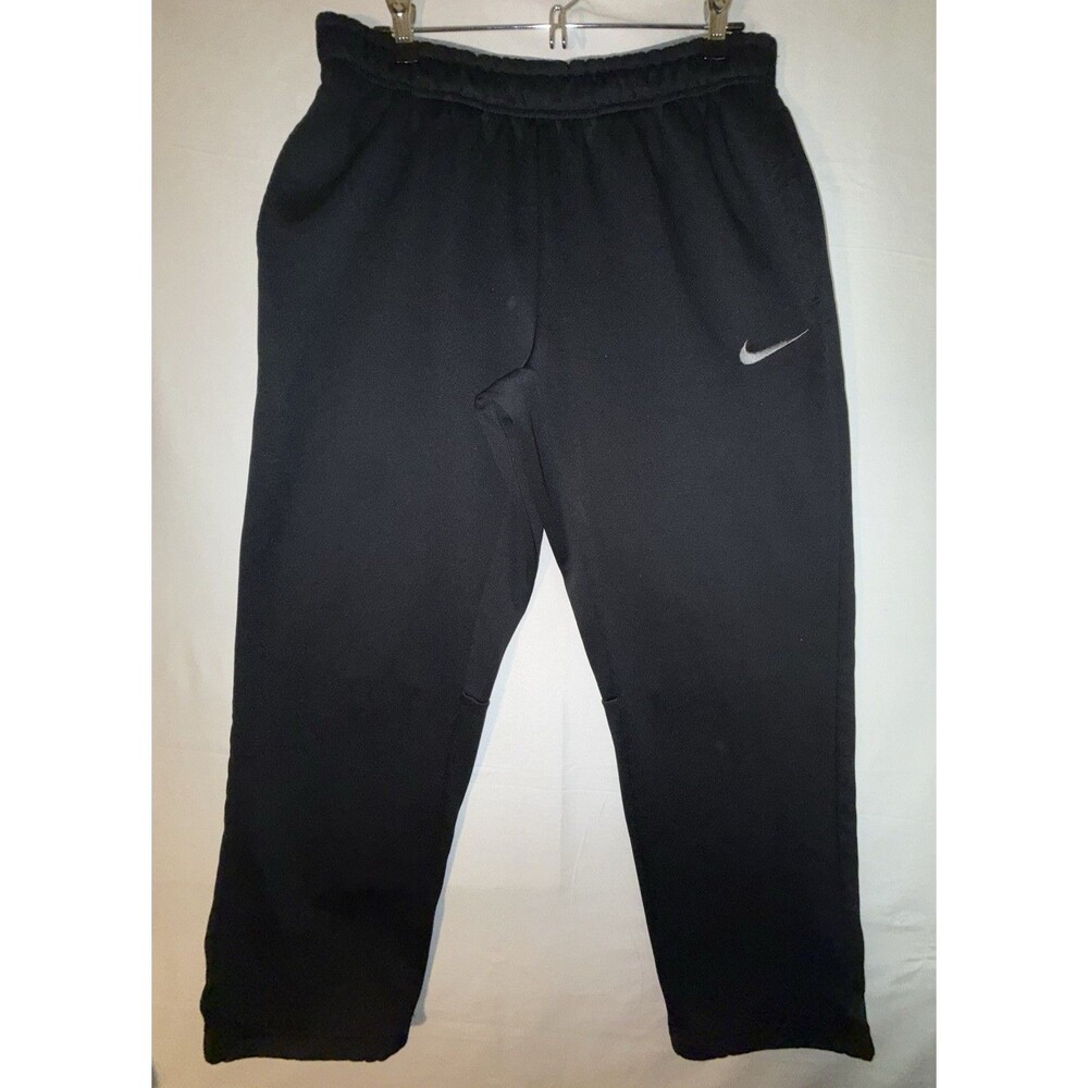 Nike Therma Fit KO 3.0 Sweatpants Black Pockets 646676-010 Men’s LARGE Fleece